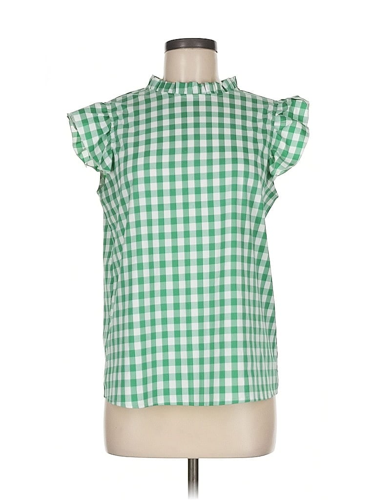 Click to view more detailed imagery on our partner's website Pre-owned Breathe Short Sleeve Blouse In Green