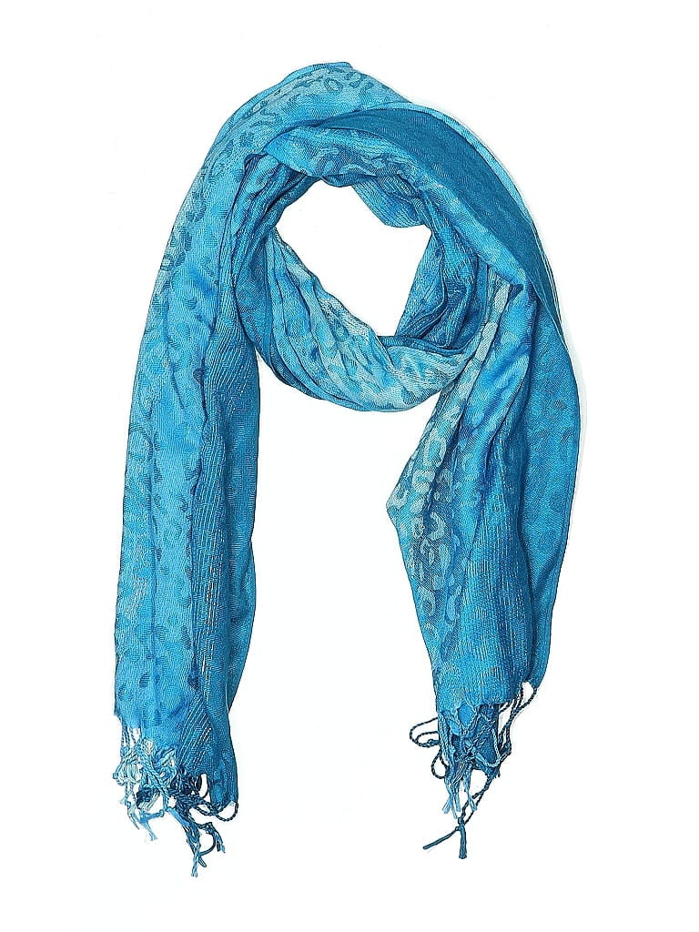Pre-owned Unbranded Scarf In Blue