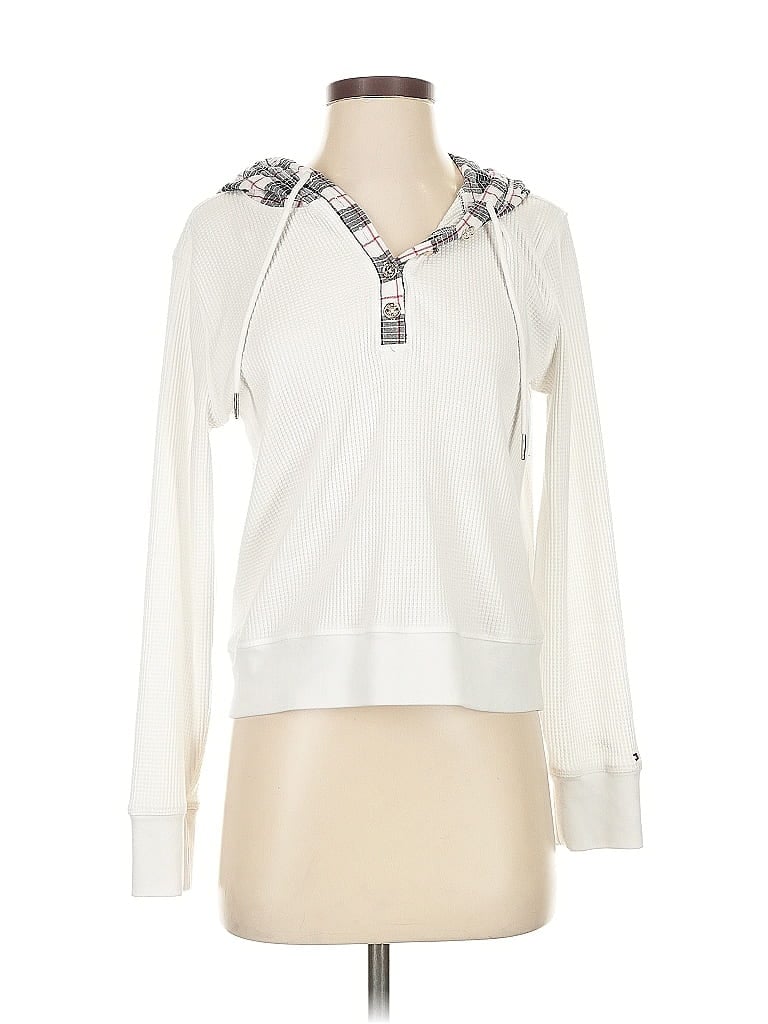 Pre-owned Tommy Hilfiger Sweatshirt In White