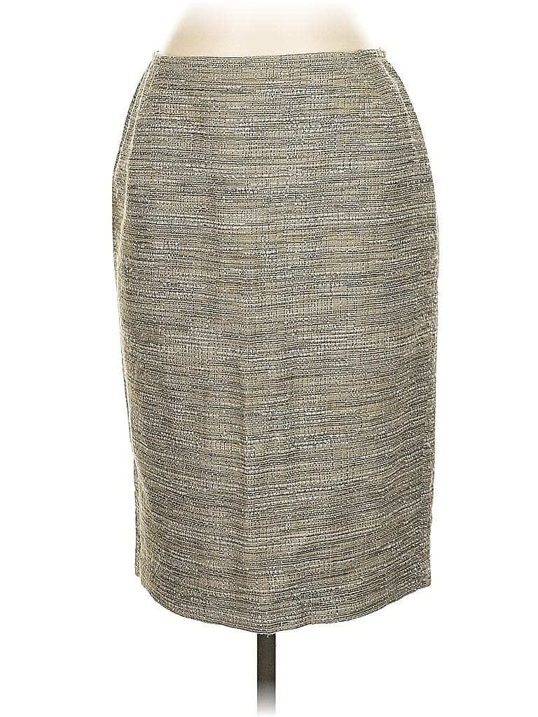 Pre-owned Lafayette 148 Formal Skirt In Gray