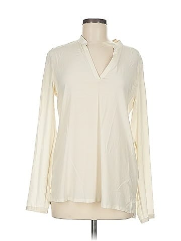 Adriano Goldschmied Long Sleeve Silk Top (view 1)
