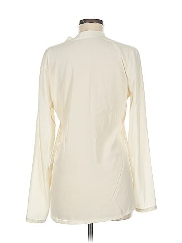 Adriano Goldschmied Long Sleeve Silk Top (view 2)