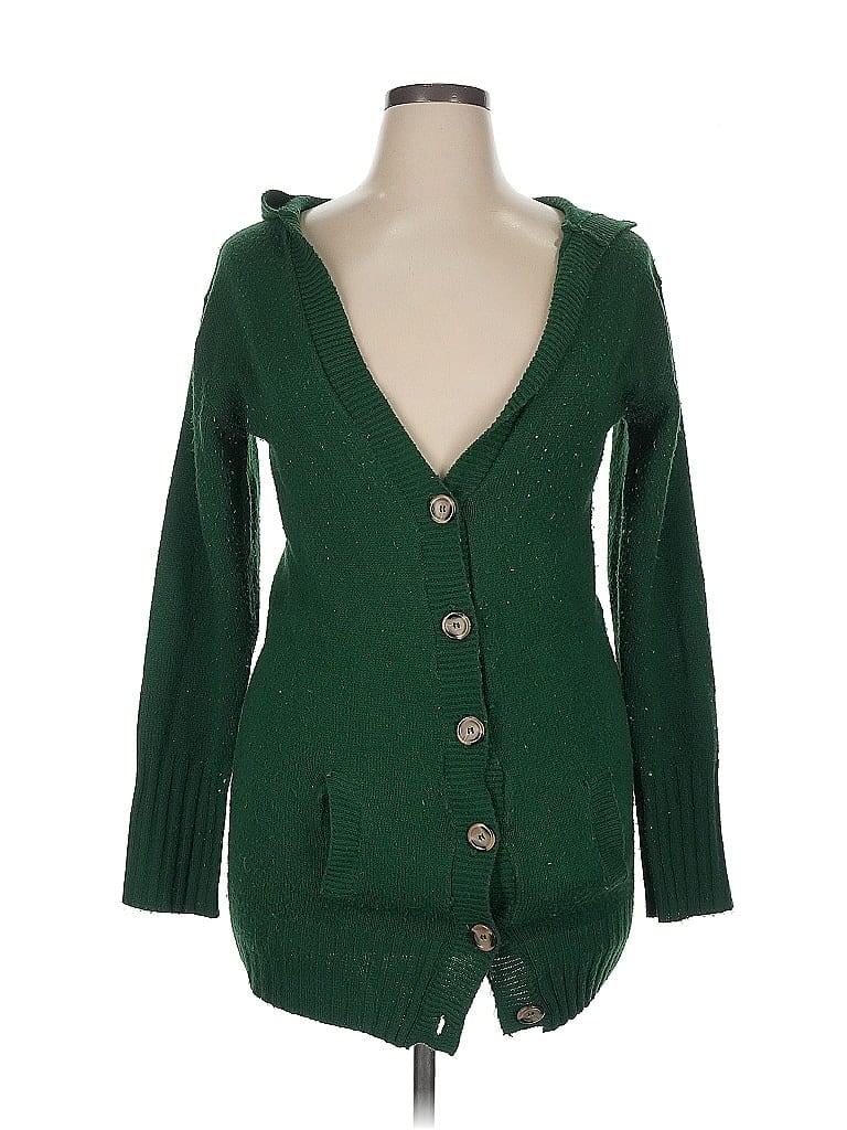Click to view more detailed imagery on our partner's website Pre-owned Derek Heart Cardigan Sweater In Green