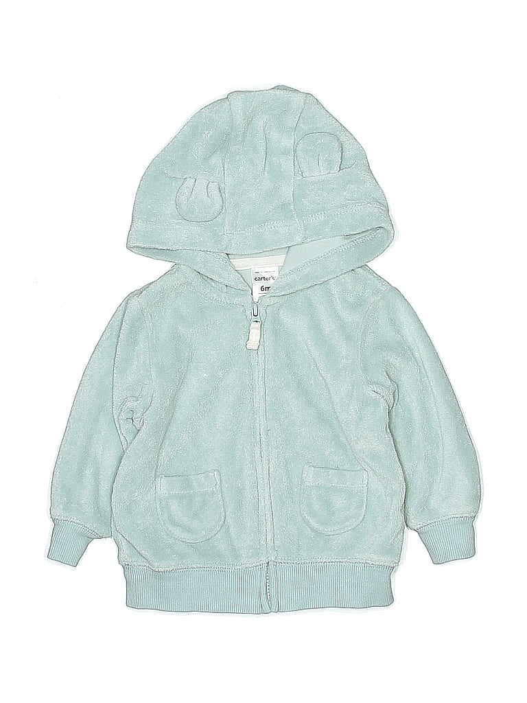 Pre-owned Carter's Babies' Zip Up Hoodie In Blue