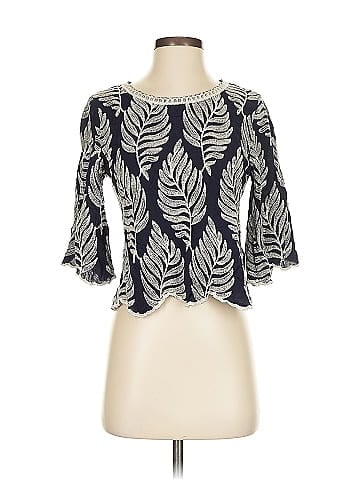 Solitaire 3/4 Sleeve Blouse (view 1)