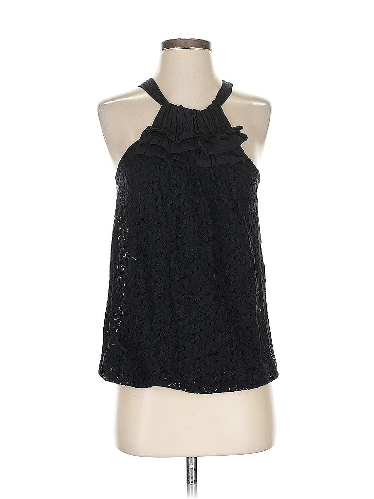 Pre-owned Ella Moss Sleeveless Blouse In Black