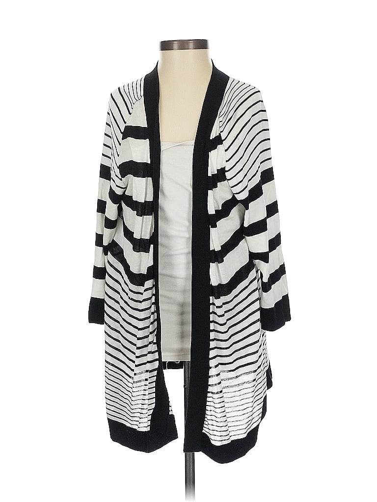 Pre-owned Assorted Brands Cardigan Sweater In White