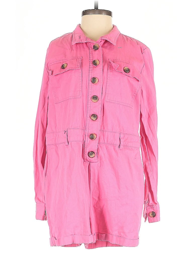 Pre-owned Express X Rocky Barnes Romper In Pink