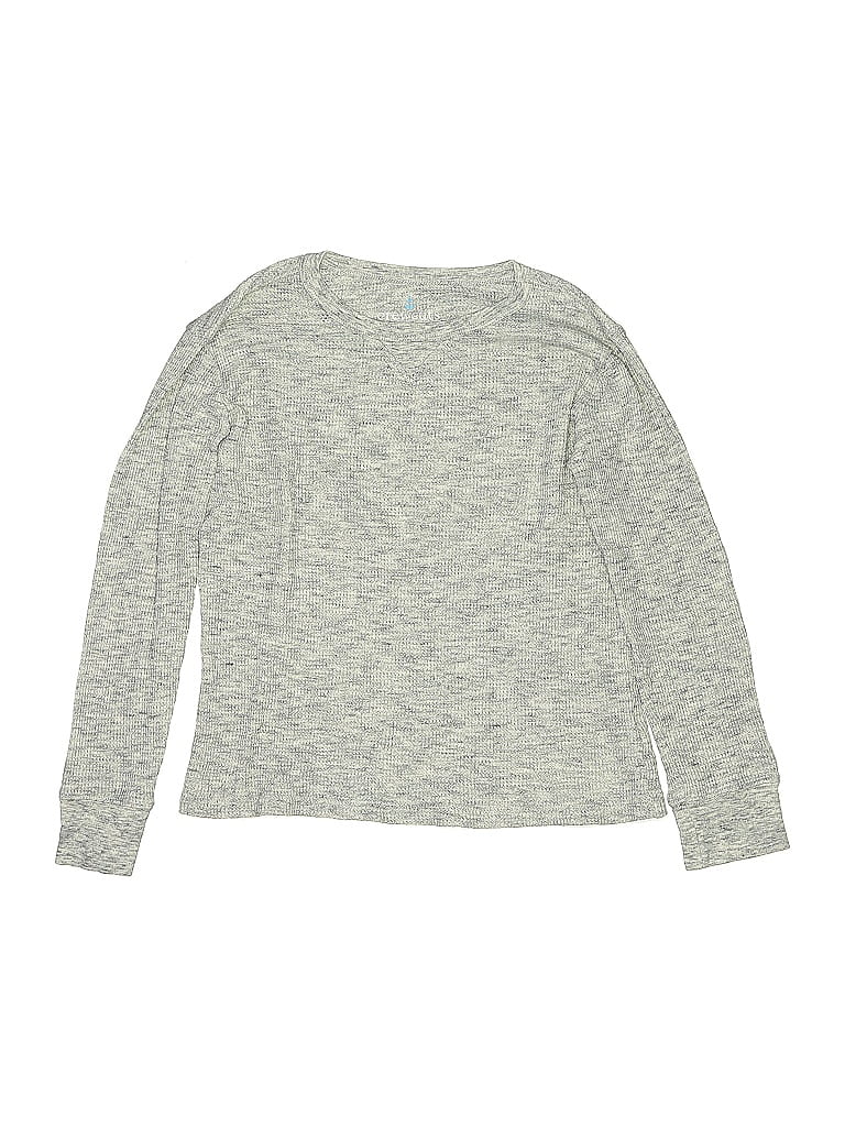 Pre-owned Crewcuts Kids' Long Sleeve T-shirt In Gray