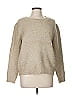 Elie Tahari Metallic Tan Pullover Sweater Size M - photo 1
