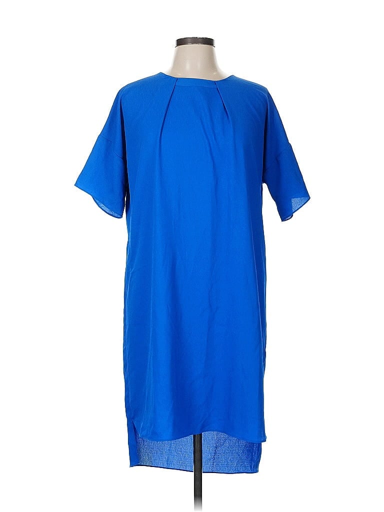 Pre-owned H By Halston Casual Dress In Blue