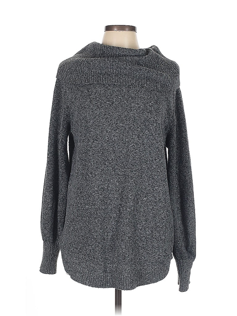 Pre-owned Tahari Turtleneck Sweater In Gray
