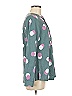 AALLYN Polka Dots Green Long Sleeve Blouse Size M - photo 3