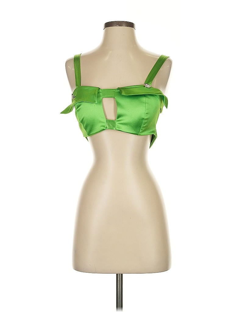 Pre-owned Love J Sleeveless Blouse In Green