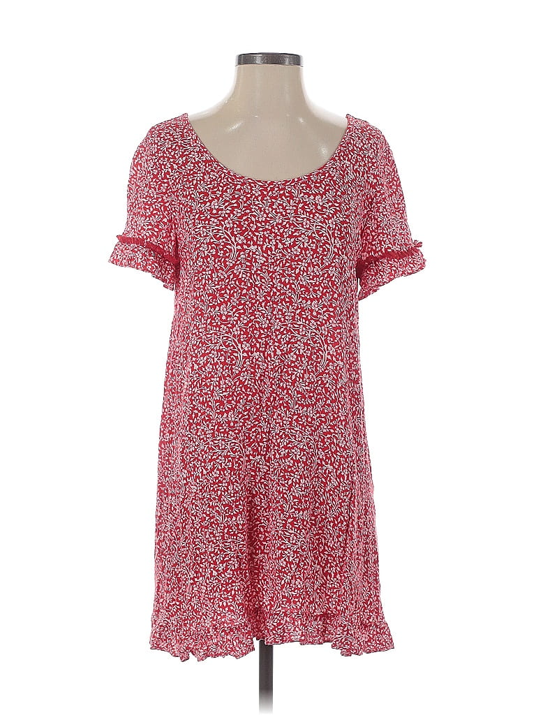 Pre-owned Loft Beach Casual Dress In Red