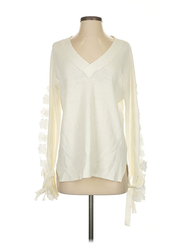 FRENCH CONNECTION Pre-owned Pullover Sweater In White