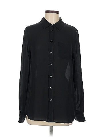 Adriano Goldschmied Long Sleeve Silk Top (view 1)