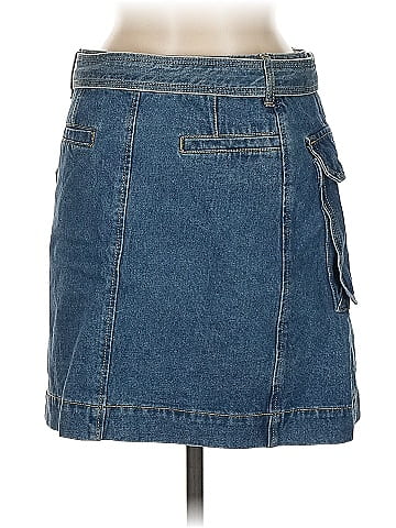 Pixie Market Denim Skirt (view 2)