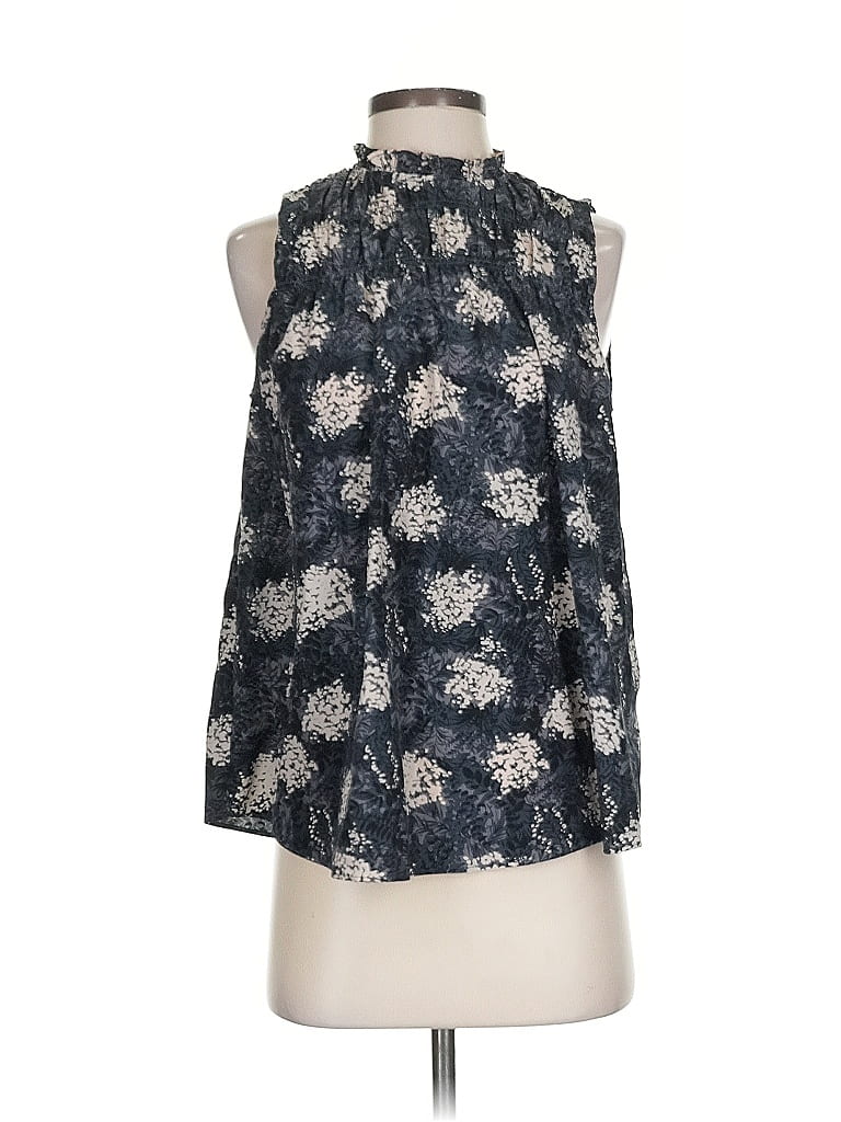 Pre-owned Joie Sleeveless Blouse In Silver