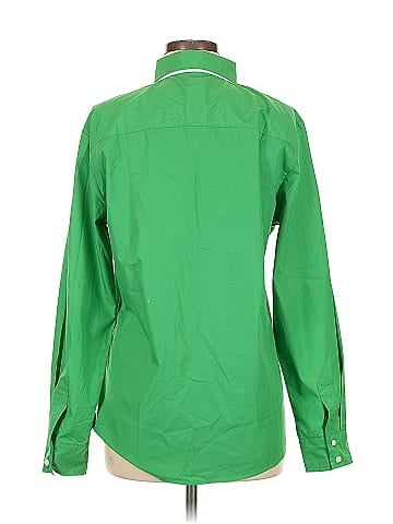 Allegra K Long Sleeve Button-Down Shirt (view 2)