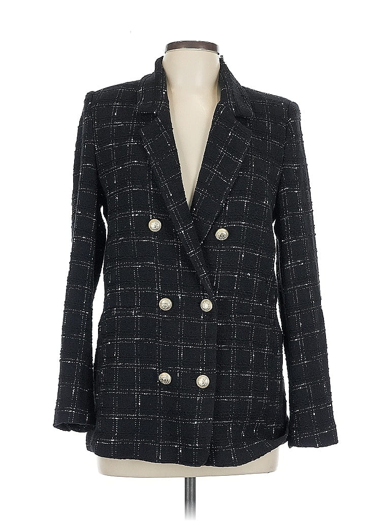 Generation Love Viviane Plaid Blazer-Grey/Black