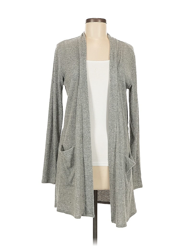 Pre-owned Soft Surroundings Cardigan Sweater In Gray