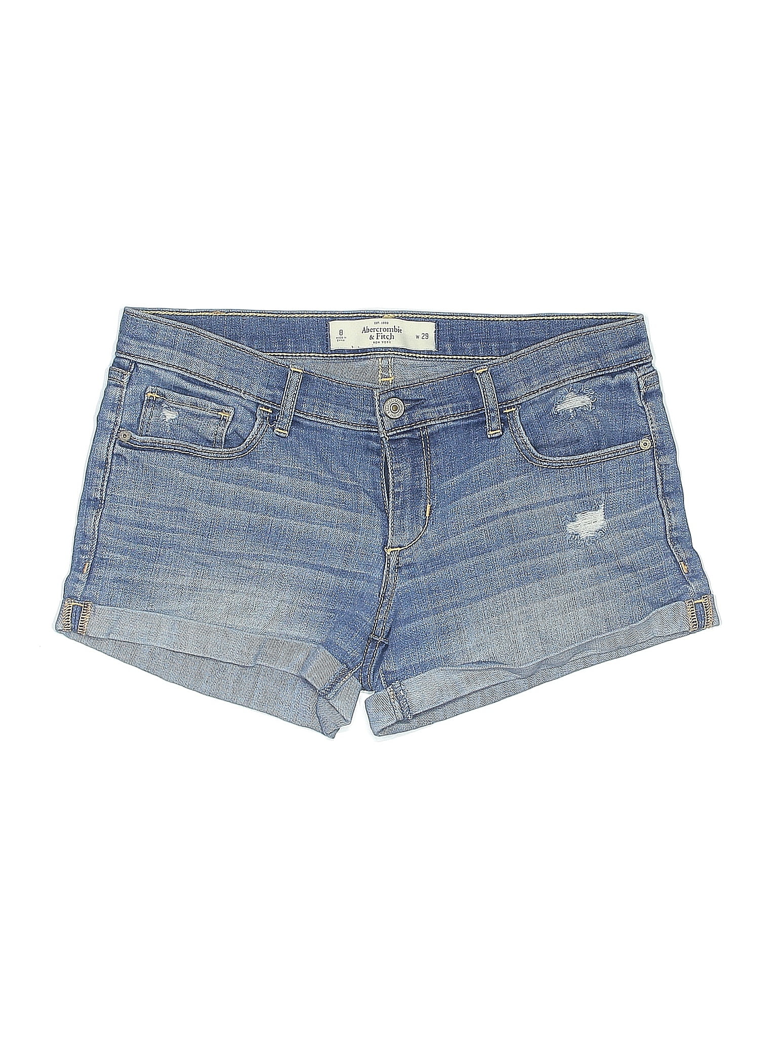Abercrombie &amp; Fitch Blue Denim Shorts Size 29 waist