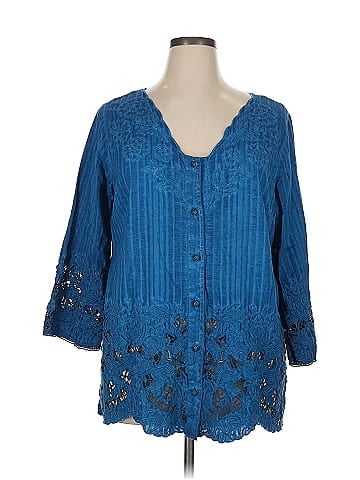 Soft Surroundings 3/4 Sleeve Blouse (view 1)