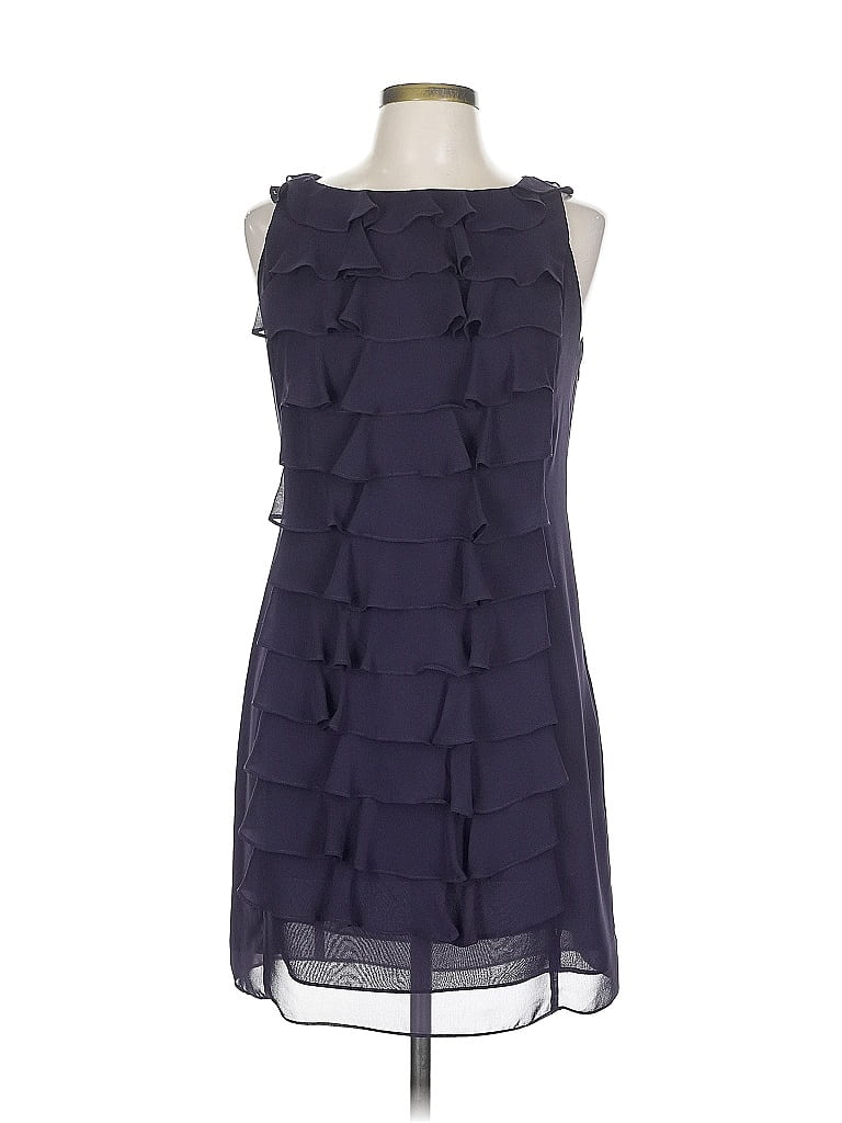 Adrianna Papell Women's Embroidered Cocktail Dress Blue Size 6