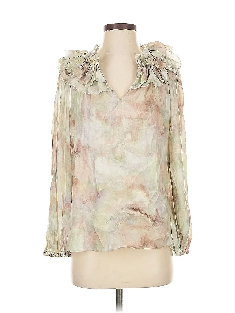 Current Air 3/4 Sleeve Blouse In Neutral