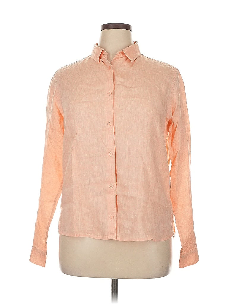 CHAIN BLOCK ORANGE SATN SHIRT