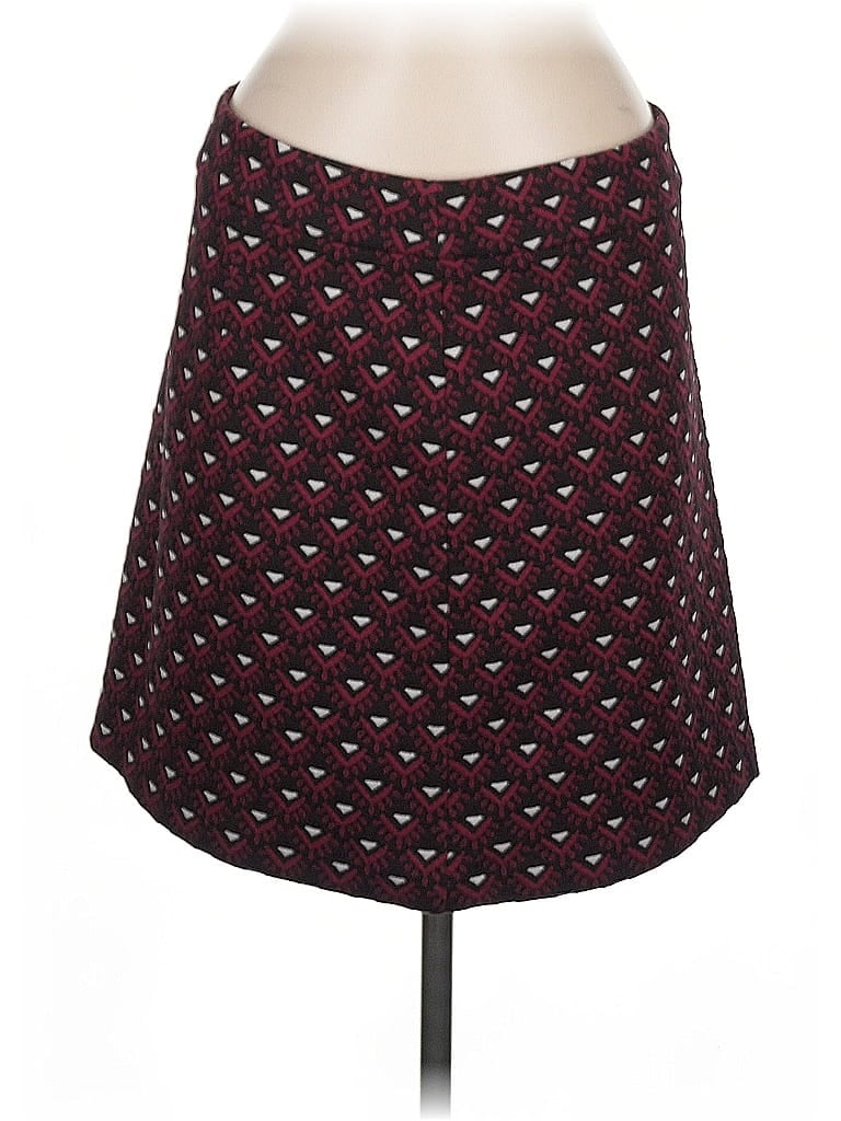 Pre-owned Ann Taylor Loft Casual Skirt In Burgundy