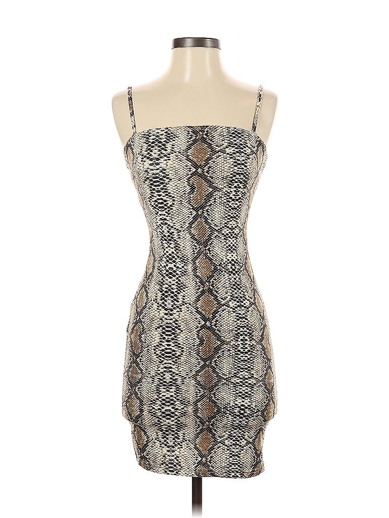 Pre-owned Shein Cocktail Dress In Brown