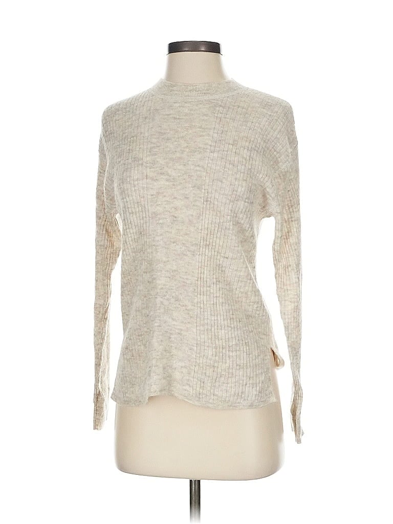 Pre-owned Madewell Wool Pullover Sweater In White