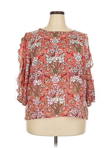 LC Lauren Conrad 3/4 Sleeve Blouse (view 1)