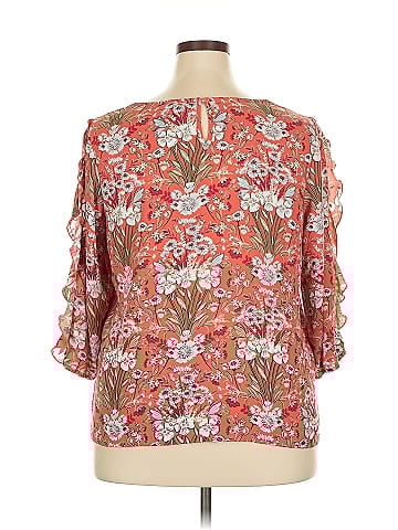LC Lauren Conrad 3/4 Sleeve Blouse (view 2)