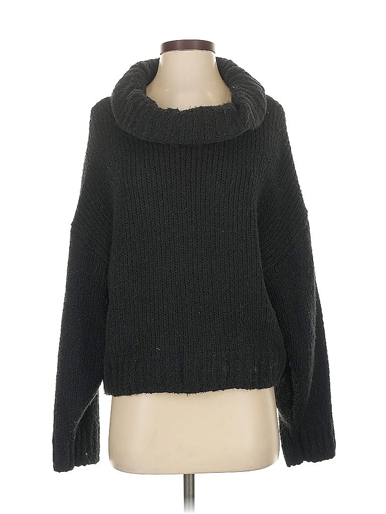 Pre-owned Pilcro Turtleneck Sweater In Black