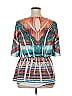 Bacci Print Teal Casual Dress Size XL - photo 2