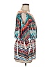Bacci Print Teal Casual Dress Size XL - photo 4