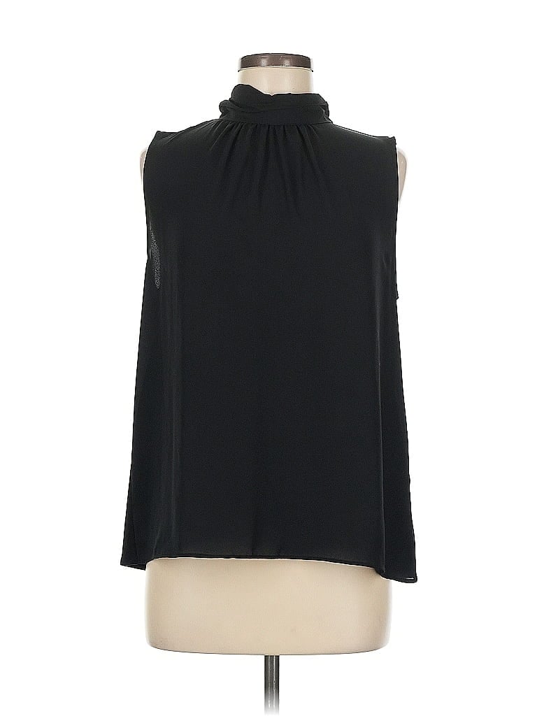 Pre-owned Ann Taylor Sleeveless Blouse In Black