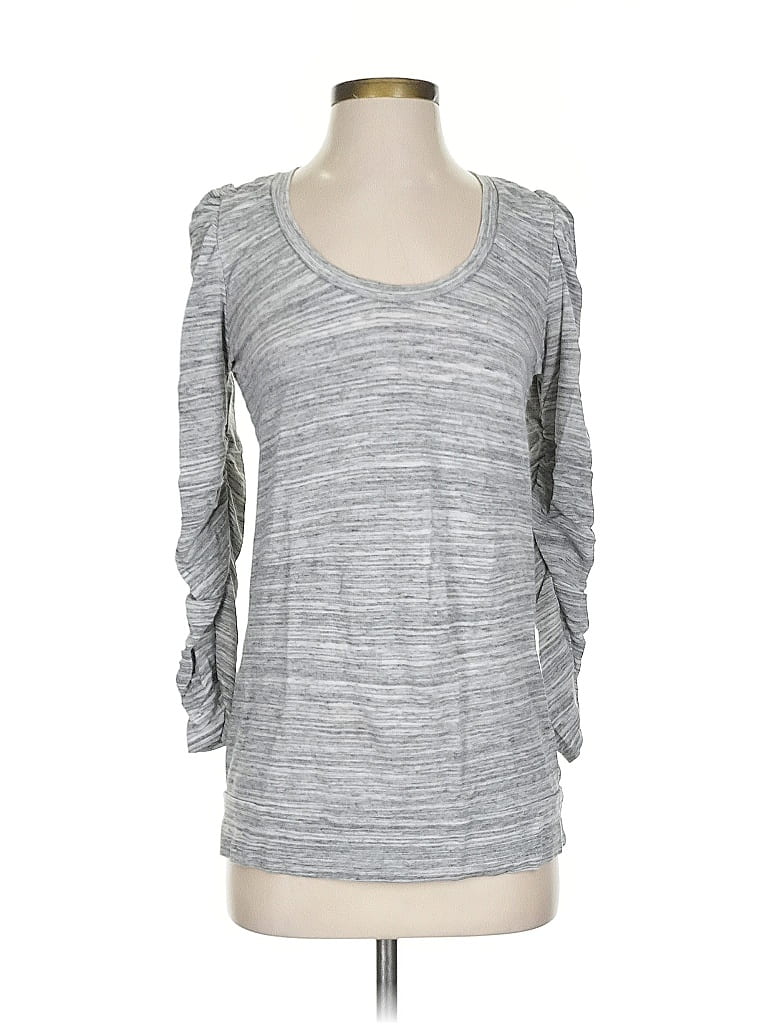 Pre-owned Dolan 3/4 Sleeve T-shirt In Gray