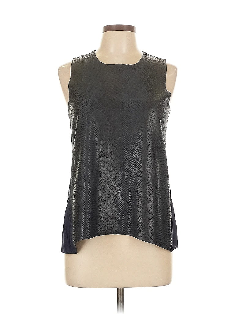 Pre-owned Olivaceous Sleeveless Blouse In Black