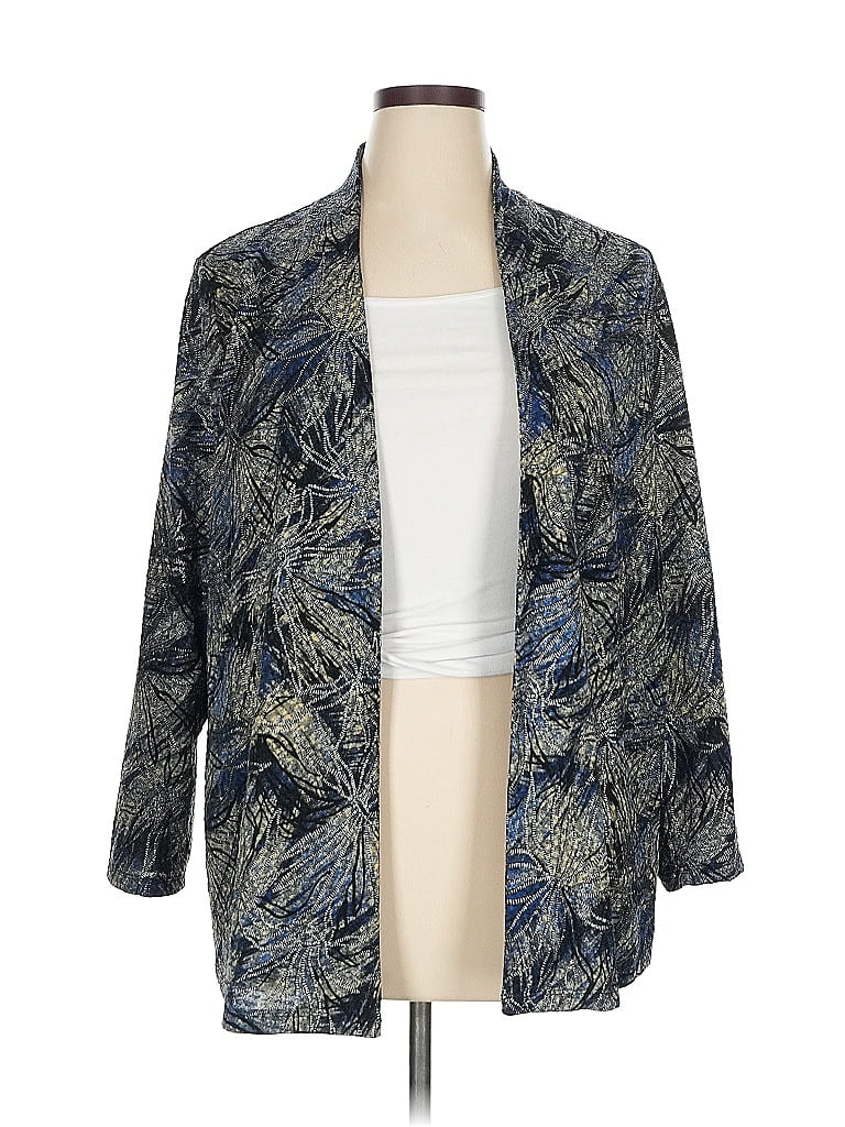 Pre-owned Jm Collection Blazer Jacket In Blue