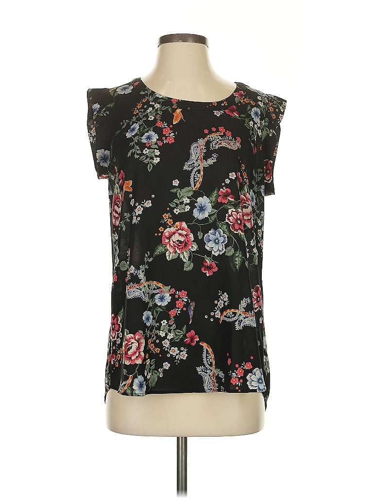 Pre-owned Pleione Sleeveless Blouse In Black