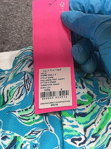 Lilly Pulitzer Paisley Blue Shorts Size 8