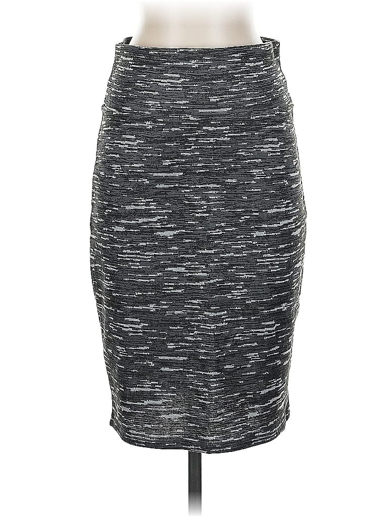 Pre-owned Lularoe Casual Skirt In Gray