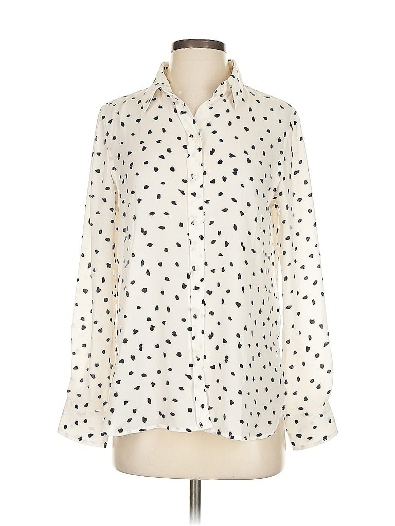 BANANA REPUBLIC Pre-owned Long Sleeve Blouse In White