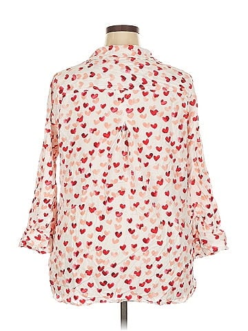 Velvet Heart 3/4 Sleeve Button-Down Shirt (view 2)