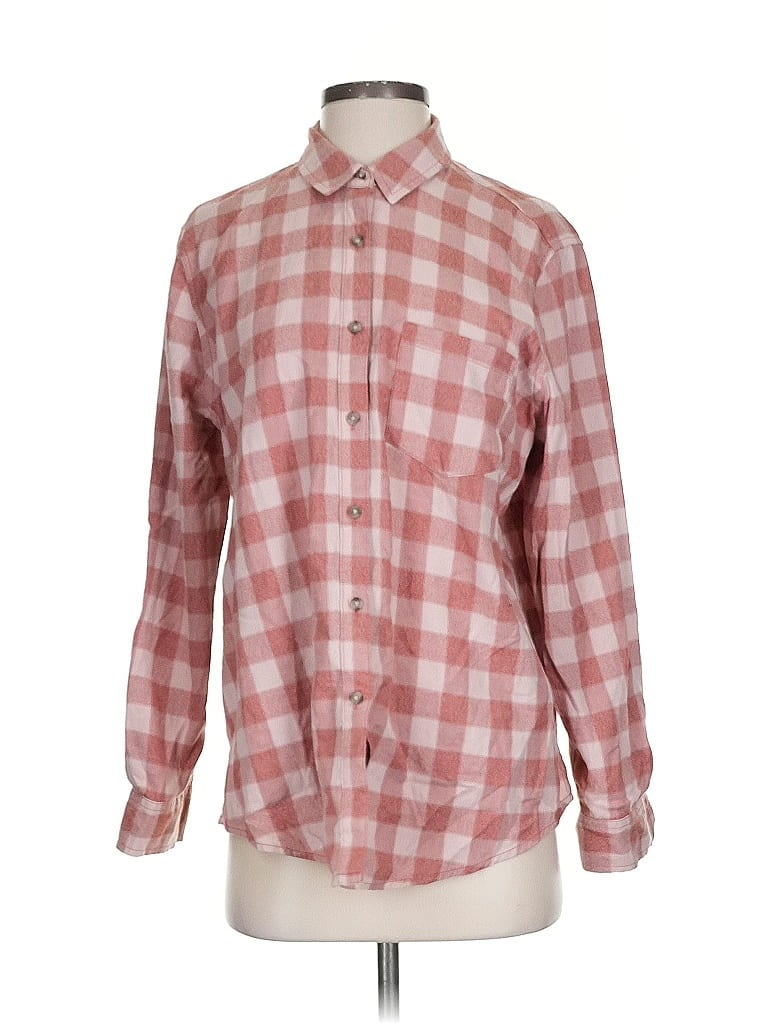 Pre-owned Universal Thread Long Sleeve Button Down Shirt In Pink