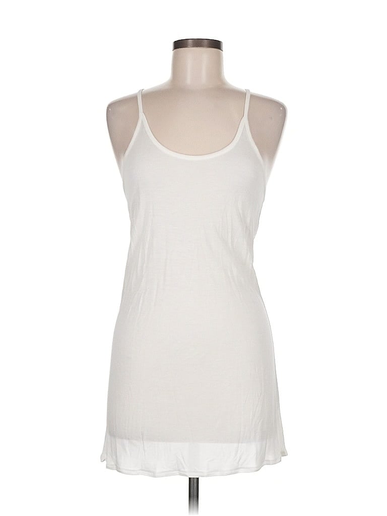 Pre-owned Unbranded Tank Top White Halter Neckline Tops